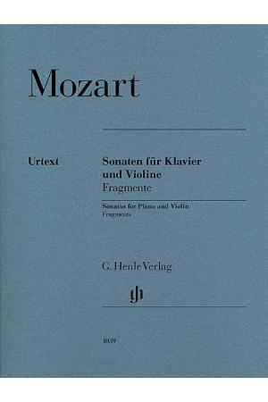 Mozart 莫扎特 钢琴小提琴奏鸣曲，残稿 HN 1039