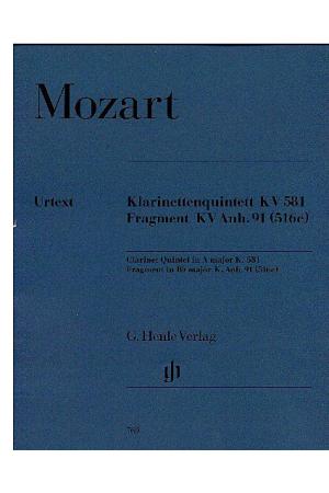 莫扎特 A大调单簧管五重奏KV 581与片段KV 补录91 (516c) HN 769