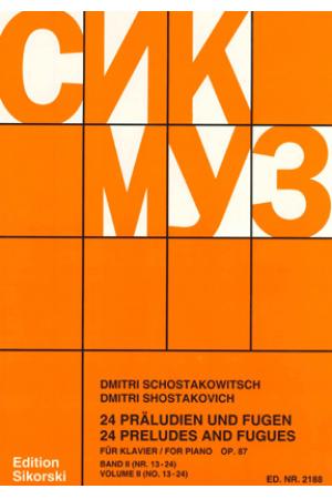 肖斯塔科维奇 二十四首前奏曲与赋格 作品 87（第二册）SIK2188