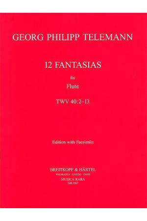 Telemann 泰勒曼 12首长笛独奏幻想曲TWV 40:2-13  MR 2167