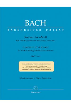 J S Bach 巴赫 A小调小提琴协奏曲 BWV 1041  BA 5189-90