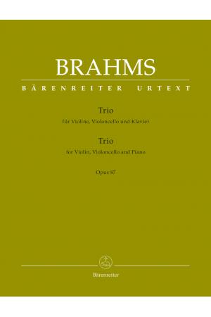 Brahms 勃拉姆斯 小提琴、大提琴与钢琴三重奏 op. 87 BA 9436