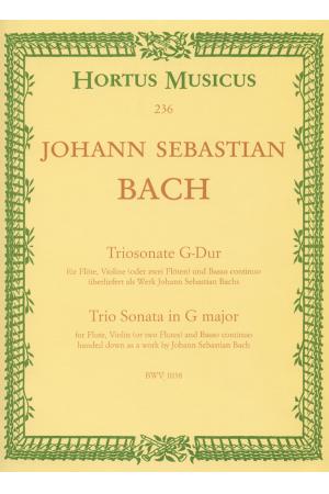 J S Bach 巴赫 G大调三重奏奏鸣曲 BWV 1038 HM 236