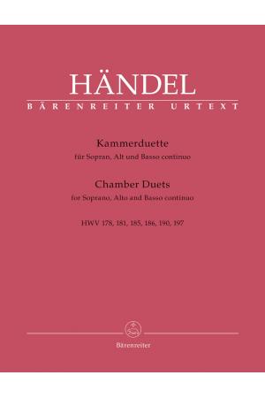 Handel 亨德尔 室内乐二重唱--为女高音和女低音而作（意大利文）BA 10257