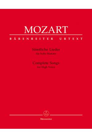 Mozart 莫扎特 高音歌曲集（德文）BA 5330