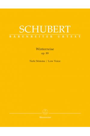 Schubert 舒伯特 冬之旅op. 89 低音用 BA 9158