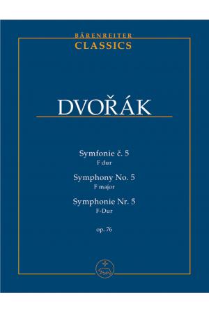 Dvorák 德沃夏克 F大调第五交响曲 op.76（总谱） TP 505