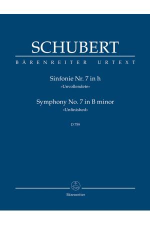 Schubert 舒伯特 B小调第七交响曲（未完成） D759（总谱）TP 407