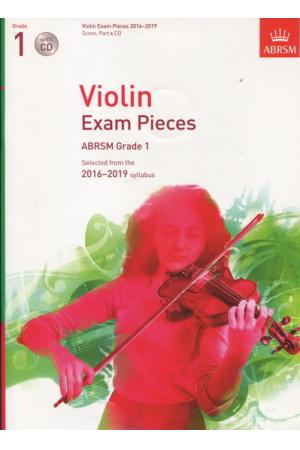 英皇考级：小提琴精选曲目  Violin  Exam Pieces   Grade  1 2016-2019 （附CD）英文版