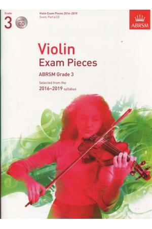 英皇考级：小提琴精选曲目 Violin Exam Pieces Grade 3 2016-2019 （附CD）英文版