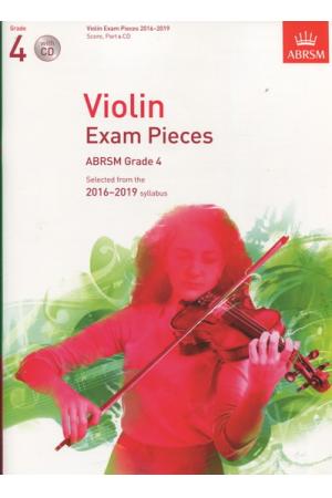 英皇考级：小提琴精选曲目 Violin Exam Pieces Grade 4  2016-2019 （附CD）英文版