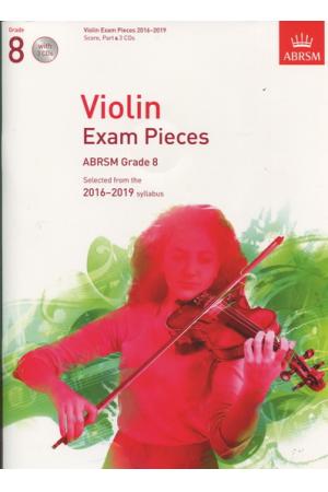 英皇考级：小提琴精选曲目 Violin Exam Pieces Grade 8 2016-2019 （附CD）英文版