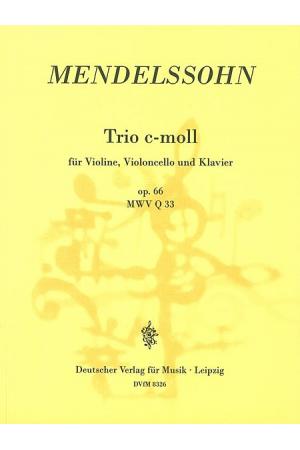 Mendelssohn 门德尔松：C小调钢琴三重奏 MWV Q 33 op. 66  DV8326 