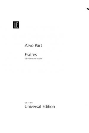 Arvo Part 阿福 佩尔特：弗拉特雷斯—为小提琴和钢琴而作 UE17274