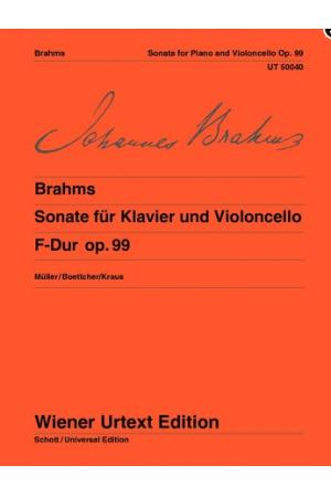 Brahms 勃拉姆斯：第二号大提琴奏鸣曲 F大调，op. 99 UT50040