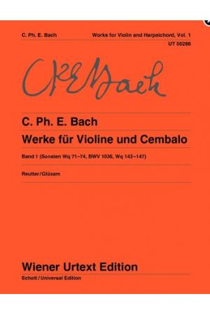 C P E Bach 巴赫：奏鸣曲--为小提琴和大键琴而作（1）UT50288