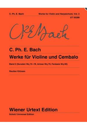 C P E Bach 巴赫：奏鸣曲--为小提琴和大键琴而作（2）UT50289
