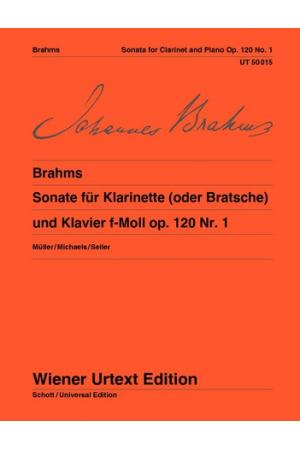 Brahms 勃拉姆斯：F小调单簧管或中提琴奏鸣曲 op. 120/1 UT50015