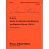 Brahms 勃拉姆斯：降E大调单簧管或中提琴奏鸣曲 op. 120/2  UT50016