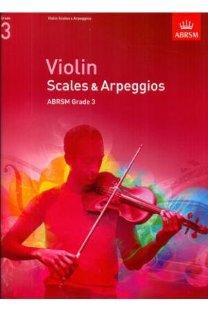 英皇考级：小提琴音阶与琶音Violin Scales & Arpeggios from 2012（3级）(英文版）
