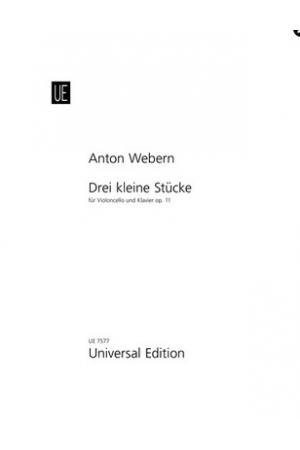 原版】Anton Webern 韦伯恩：三首小歌--大提琴和钢琴 UE7577