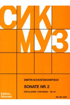 Shostakovich 肖斯塔科维奇：第二钢琴奏鸣曲 OP 61 SIK 2321