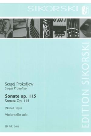 Prokofiev 普罗科菲耶夫：大提琴奏鸣曲（海尔格根据OP 115号改编）SIK2406
