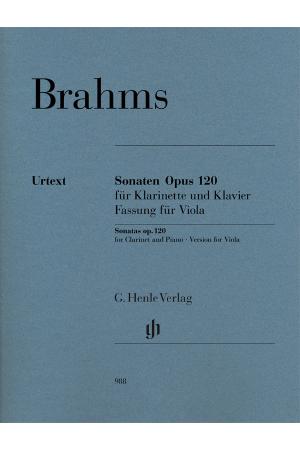 Brahms 勃拉姆斯 单簧管奏鸣曲--中提琴版本OP120 HN 988