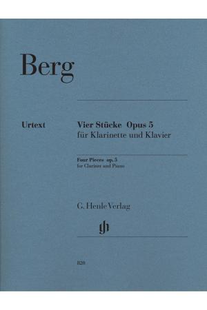 Berg 贝尔格 四首小品--为单簧管而作 OP 5 HN 820
