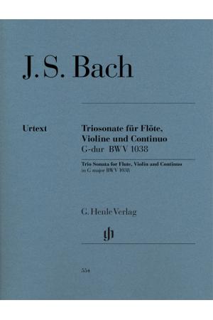 J S Bach  巴赫 G 大调三重奏鸣曲 BWV 1038（为长笛、小提琴及键盘低声部而作）HN 554