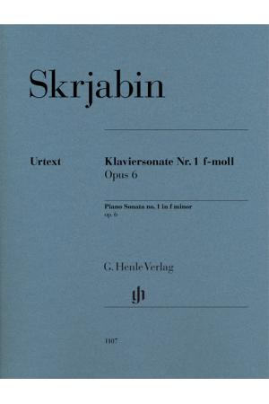 Scriabin 斯克里亚宾 f小调第一钢琴奏鸣曲 OP6 HN 1107