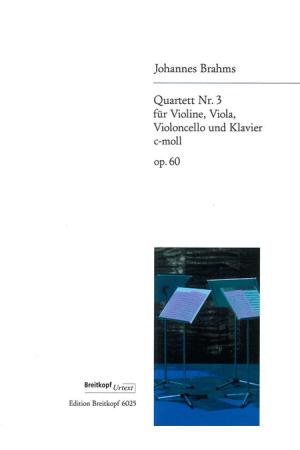 Brahms 勃拉姆斯 钢琴四重奏 Quartett 3 c-moll op. 60 EB 6025