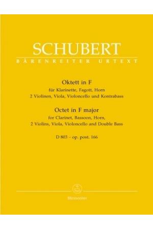 【原版】Schubert 舒伯特 F大调八重奏曲集 BA 5617