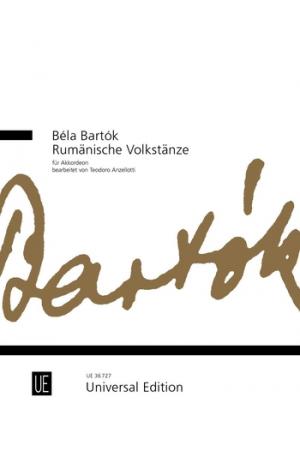 Béla Bartók 巴托克 罗马尼亚民间舞曲--为手风琴而作 UE 36727