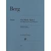 Berg 贝尔格 四首小品--为单簧管而作 OP 5 HN 820