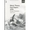  英皇考级：Music Theory Past Papers 2016年乐理真题答案3级