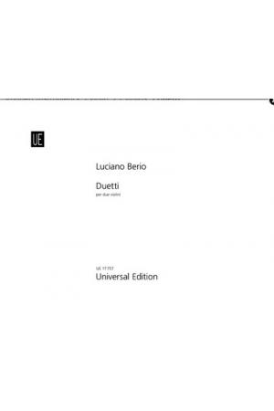【原版】 Luciano Berio 贝里奥 双小提琴二重奏曲集 UE17757
