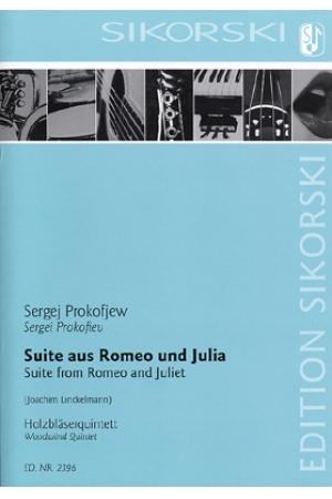 Prokofiev 普罗科菲耶夫 罗密欧与朱丽叶--为木管五重奏而作（总谱+分谱）SIK2396