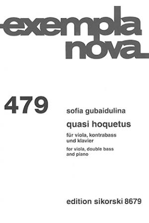 Gubaidulina 古芭伊杜里娜 古代风格曲--为中提琴、低音提琴与钢琴而作（总谱+分谱）SIK8679