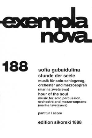 Gubaidulina 古芭伊杜里娜 灵魂的时刻--为独奏打击乐、乐队和女中音而作（总谱）SIK1888