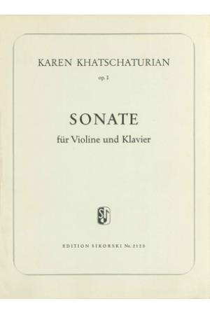 Khachaturian 哈恰图良 小提琴奏鸣曲  op. 1 SIK2120  