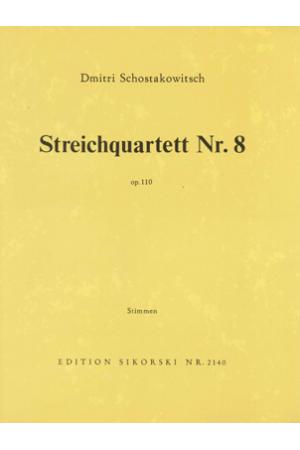Shostakovich 肖斯塔科维奇 C小调第八弦乐四重奏SIK2140 