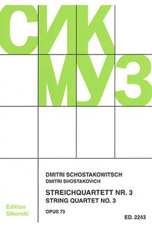 Schostakovich 肖斯塔科维奇 F大调第三弦乐四重奏 SIK2243