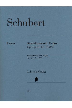 Schubert 舒伯特 弦乐四重奏 G major op. post. 161 D 887 HN 850