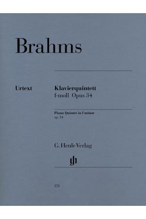 Brahms 勃拉姆斯 钢琴五重奏 f minor op. 34  HN 251