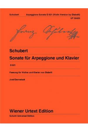  Schubert 舒伯特 a小调钢琴与琶音奏鸣曲--为小提琴而作 UT50420 