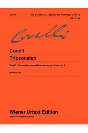 Corelli 柯莱里 三重奏鸣曲（2）--为2把小提琴和通奏低音而作 UT50287 
