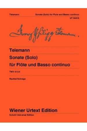 Telemann 泰勒曼 奏鸣曲--为长笛与通奏低音而作 UT50416 