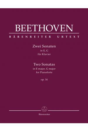 Beethoven 贝多芬 两首钢琴奏鸣曲 op. 14 BA 10855 