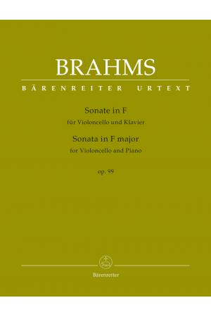 Brahms 勃拉姆斯 F大调大提琴奏鸣曲 op. 99  BA 9430 